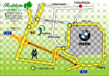 Hotel Residenz Leipzig: Карта подъезда