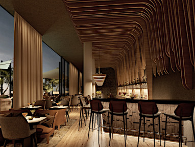 Radisson Blu Hotel at Porsche Design Tower Stuttgart: Bar/Salon